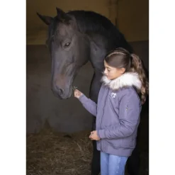 Bombers Lyon Eden by Pénélope Glitter Gris - Enfant