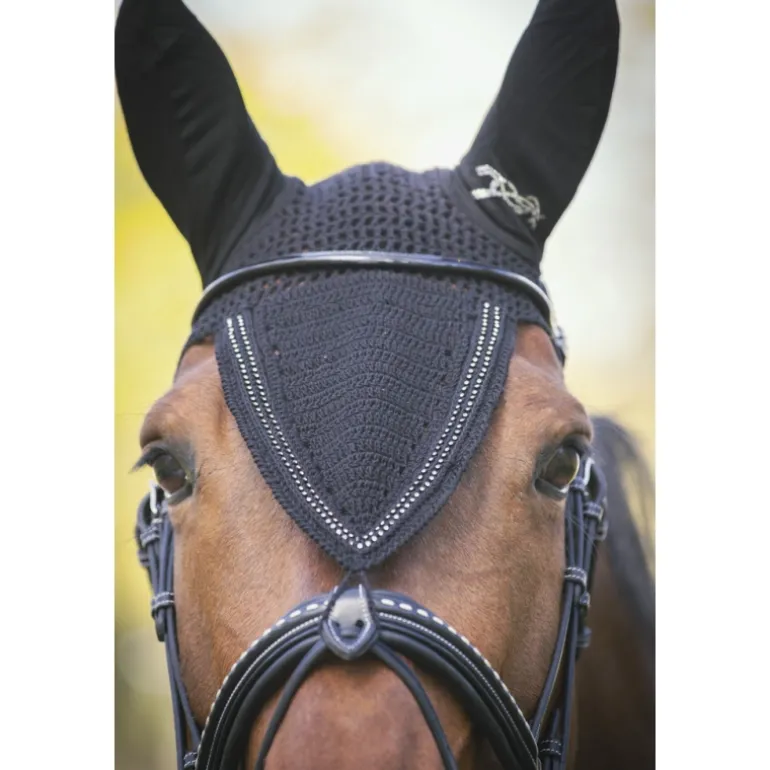 Bonnet Long Strass - Noir