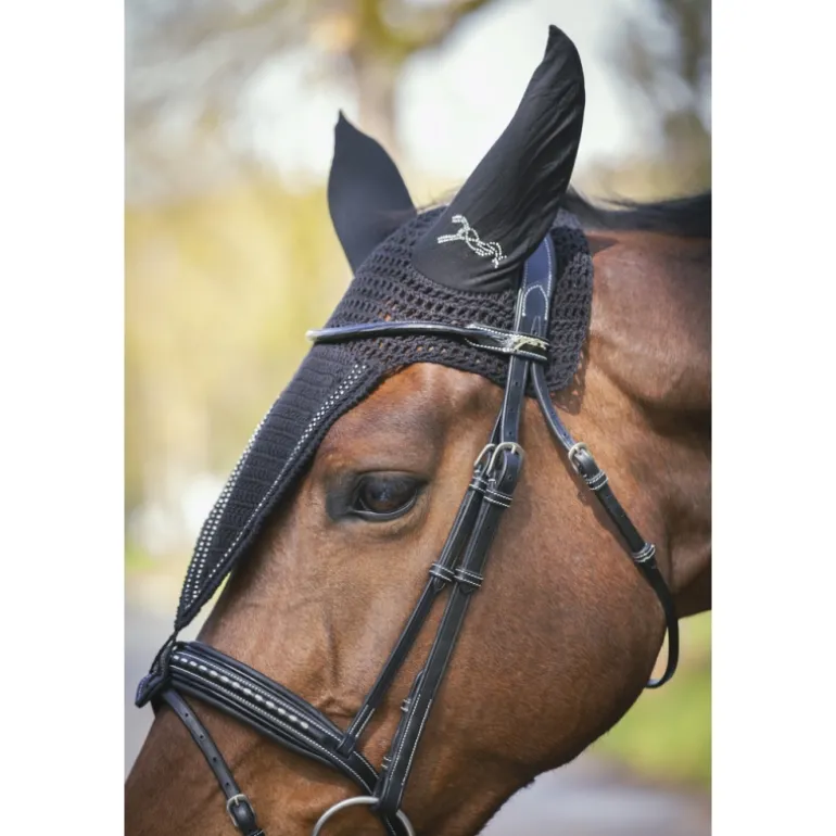 Bonnet Long Strass - Noir