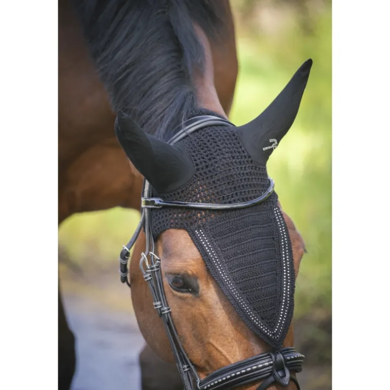 Bonnet Long Strass - Noir