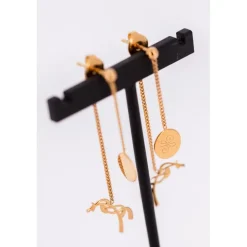 Boucles d'oreilles Pendantes Yuna - Doré