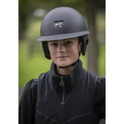 Casque Pénélope by Freejump Visière Longue - Noir Mat