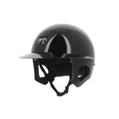 Casque Pénélope by Freejump Visière Longue - Noir Brillant