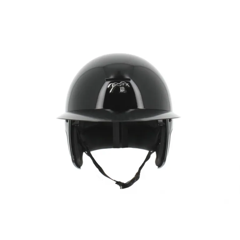 Casque Pénélope by Freejump Visière Longue - Noir Brillant
