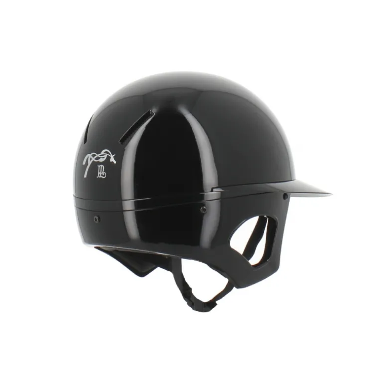 Casque Pénélope by Freejump Visière Longue - Noir Brillant
