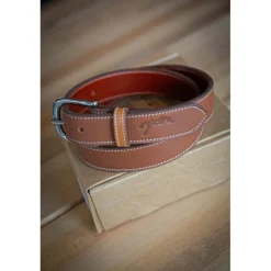 Ceinture Initial - Cognac