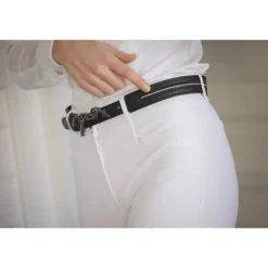 Ceinture Signature Strass - Noir