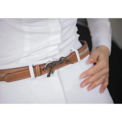 Ceinture Signature Strass - Cognac