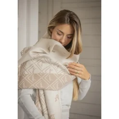 Écharpe Lana - Beige & Ecru