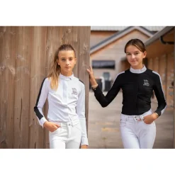 Chemise de Concours Showshirt Blanc - Enfant