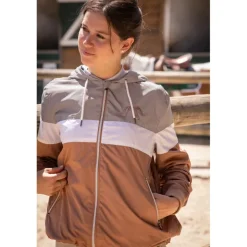 Coupe-Vent Celecce - Caramel & Gris