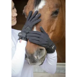 Gants d'Equitation Compétition - Noir