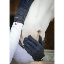 Gants d'équitation compétition - Marine