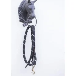 Longe Corde - Noir & Cuir Havane