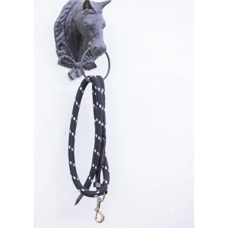 Longe Corde - Noir & Cuir Havane