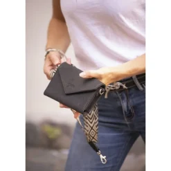 New Phone Pocket Perforée - Noir