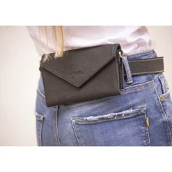 New Phone Pocket Perforée - Noir