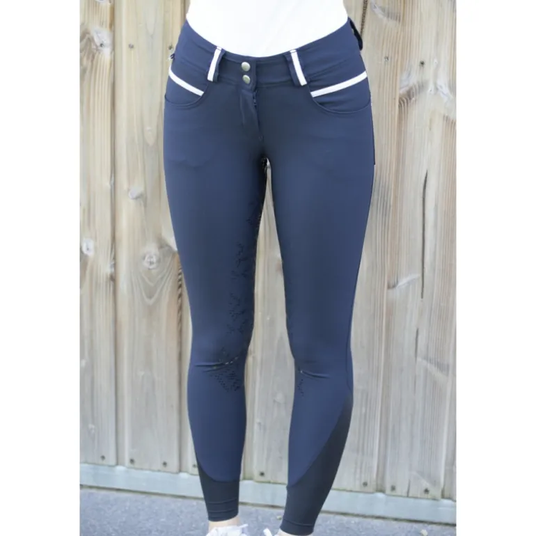 Pantalon d'Équitation Fun Full Seat - Marine