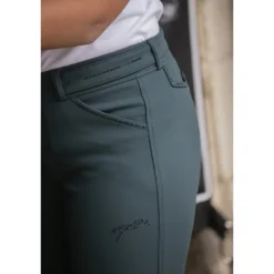 Pantalon d'Équitation Élégance Eden by Pénélope Vert Forêt - Enfant