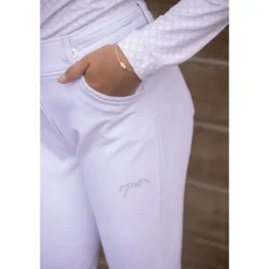 Pantalon d'Équitation Élégance Blanc - Enfant