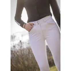 Pantalon d'Équitation Élégance - Blanc