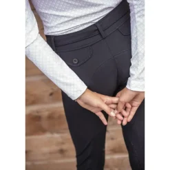 Pantalon d'Équitation Élégance Noir - Enfant