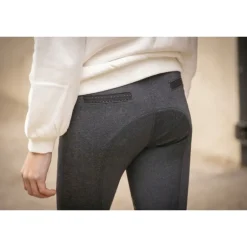 Pantalon d'Équitation Romy Gris Chiné - Enfant