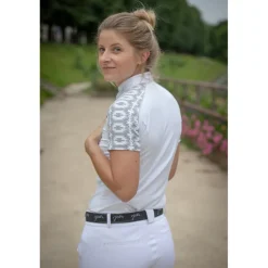 Polo de Concours Anaïs manches courtes - Blanc
