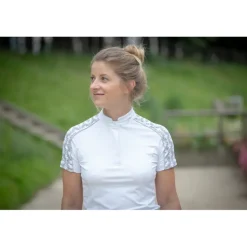 Polo de Concours Anaïs manches courtes - Blanc