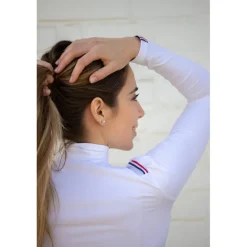 Polo de Concours Bruges - Blanc & Galon Tricolore