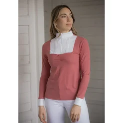 Polo de Concours Florence Manches Longues - Terracotta