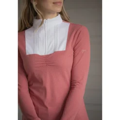 Polo de Concours Florence Manches Longues - Terracotta