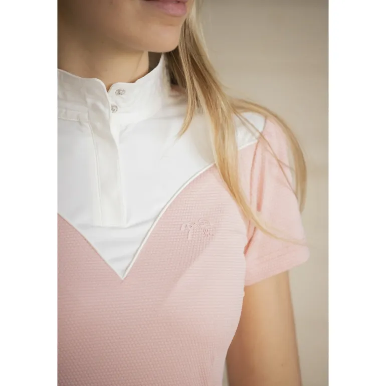 Polo de Concours Las Honey Manches Courtes - Rose