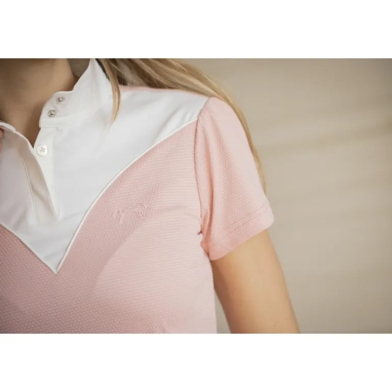 Polo de Concours Las Honey Manches Courtes - Rose