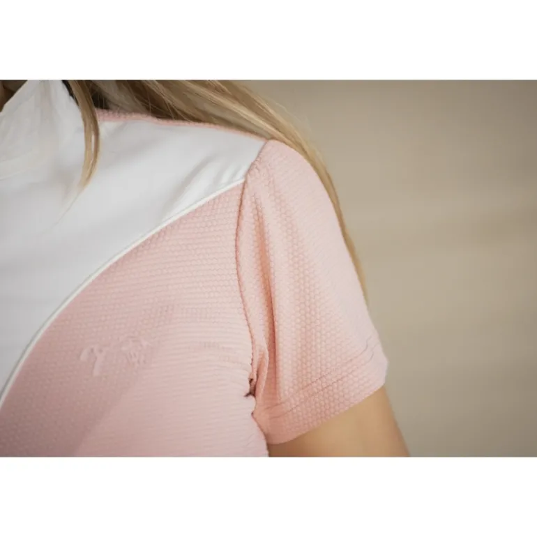 Polo de Concours Las Honey Manches Courtes - Rose