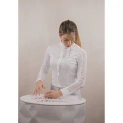 Polo de Concours Las Honey Manches Longues - Blanc