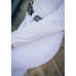 Polo de Concours Séville Manches Longues - Blanc