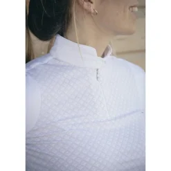 Polo de Concours Séville Manches Longues - Blanc