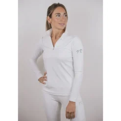 Polo de Concours Toscane Manches Longues - Blanc