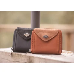 Porte-monnaie Clémence - Cognac Glitter