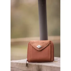 Porte-monnaie Clémence - Cognac Glitter