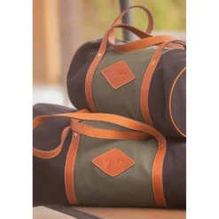 Sac Canvas Bowl Moyen Modèle - Kaki & Noir