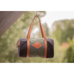 Sac Canvas Bowl Moyen Modèle - Kaki & Noir