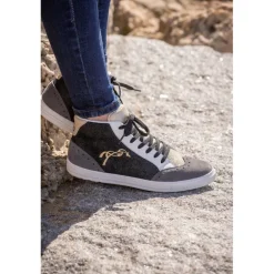 Sneakers Hautes Jupiter - Noir & Gris