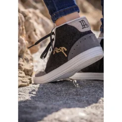 Sneakers Hautes Jupiter - Noir & Gris