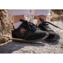 Sneakers Saturne - Noir & Rose Gold