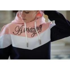 Sweat Artémis - Marine & Rose