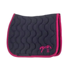 Tapis de selle Diamant - Marine & Fuchsia