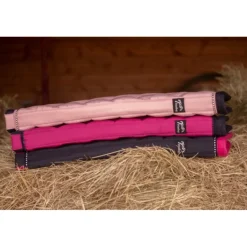 Tapis de selle Eden by Pénélope Diamant - Rose Pâle & Marine