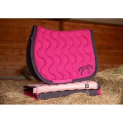 Tapis de selle Eden by Pénélope Diamant - Fuchsia & Marine